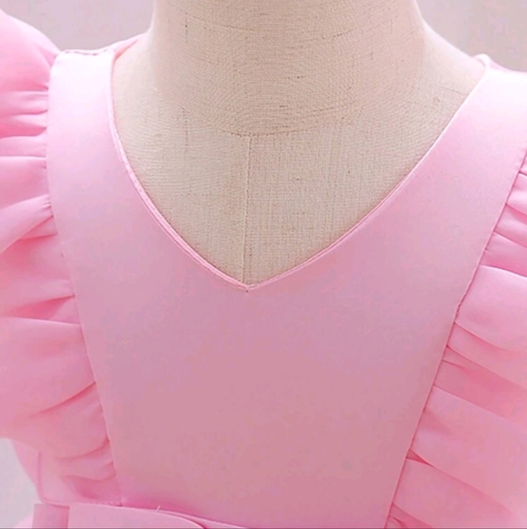 Pink Ruffled Toddler Dress - Picture 4 of 8